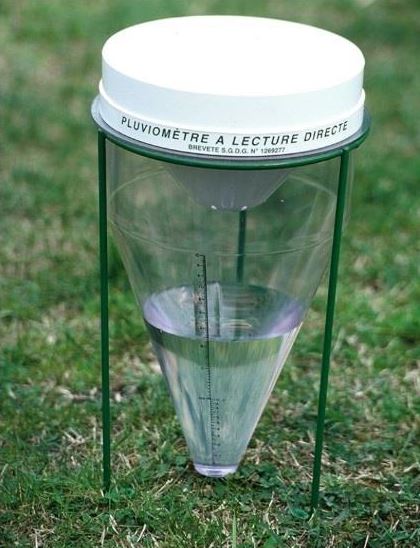 Pluviomètre manuel SPIEA à lecture directe - Modèle 1650-01