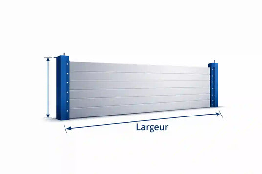 Dimensions pour un batardeau