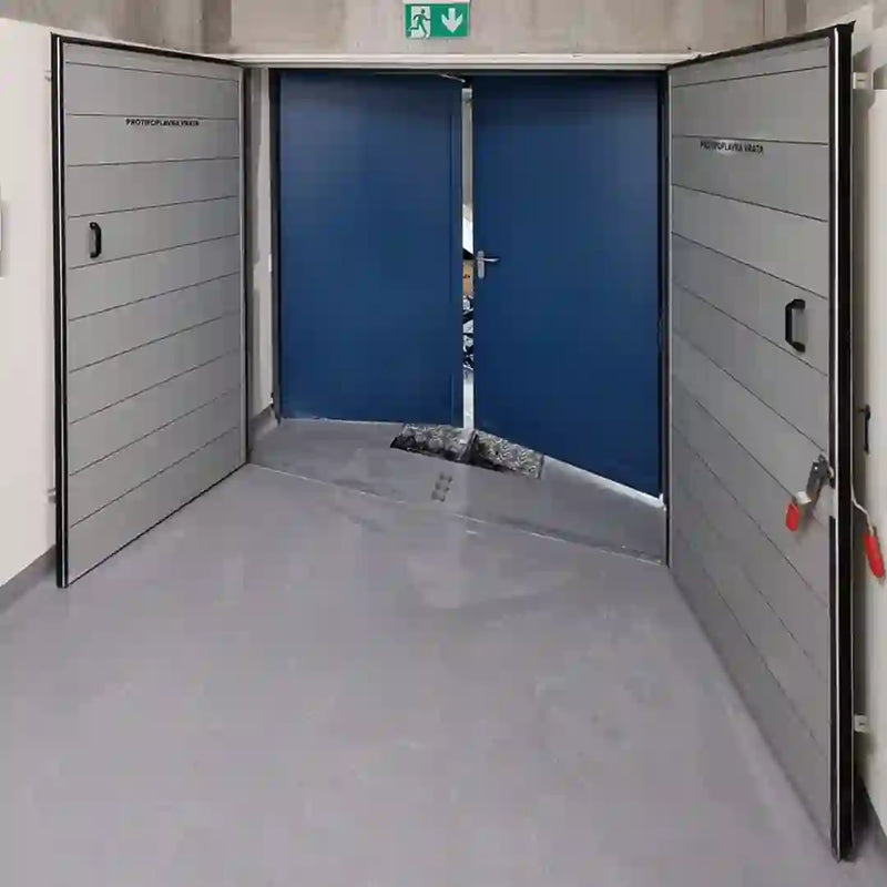 Double porte pour un garage - batardeau